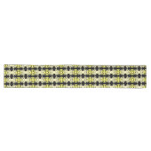 Golden Yellow Ornamental Stripe Seamless Pattern Lange Tafelloper (Horizontaal)