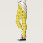 Golden Yellow Polka Dot Dames Leggings (Links)