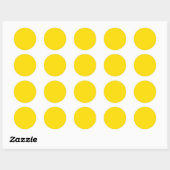 Golden Yellow Ronde Sticker (Vel)