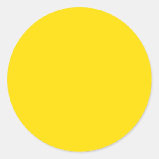 Golden Yellow Ronde Sticker (Voorkant)