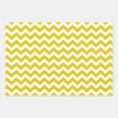 Golden Yellow Safari Chevron met Pop Art Giraffe Inpakpapier Vel (Voorkant 2)