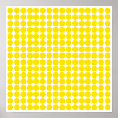 Golden Yellow Safari Dot Poster (Voorkant)