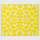 Golden Yellow Safari Giraffe Cadeaupapier (Vlak)