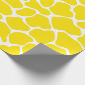 Golden Yellow Safari Giraffe Cadeaupapier (Hoek)