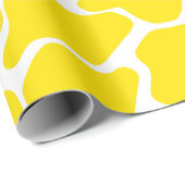 Golden Yellow Safari Giraffe Cadeaupapier (Rol Hoek)