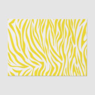 Golden Yellow Safari Zebra Tissuepapier