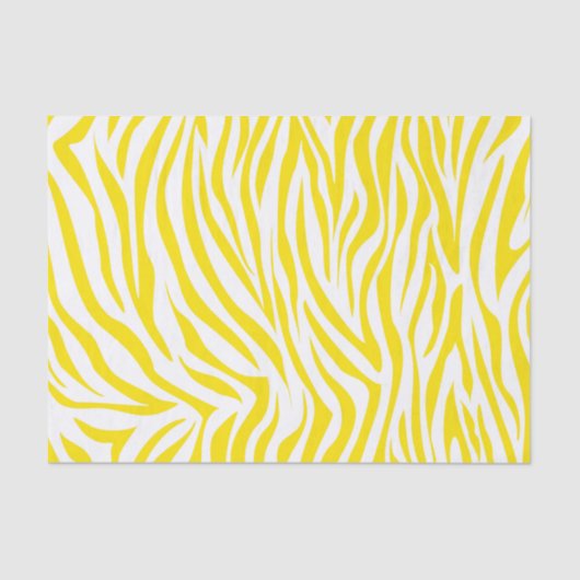 Golden Yellow Safari Zebra Tissuepapier (Voorkant)
