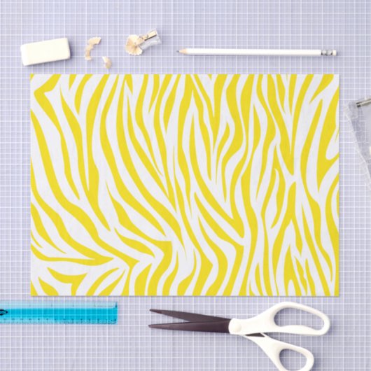 Golden Yellow Safari Zebra Tissuepapier (Craft)