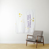 Golden Yellow Star foto overlay Dank u Wandkleed (In situ)