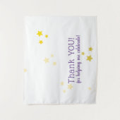 Golden Yellow Star foto overlay Dank u Wandkleed (Voorkant)