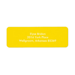 Golden Yellow Top Color Coordinating Etiket