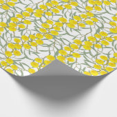 Golden Yellow Wattle Australian Wildflower Cadeaupapier (Hoek)