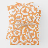 Golden Yellow White Leopard Animal Print Inpakpapier Vel (In situ)