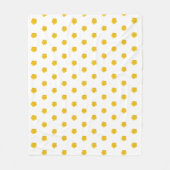 Golden Yellow Wildflowers Photo Pattern Fleece Deken (Voorkant)