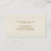 Golden Yin Yang Tree - kleurrijke bladeren Visitekaartje (Achterkant)