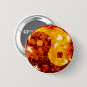 Golden ying yang sparkly button (Voorkant /achterkant)