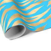 Golden Zebra Cadeaupapier (Rol Hoek)