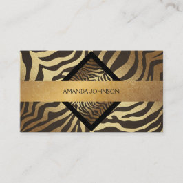 Golden Zebra Chocolate Vip Visitekaartje