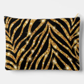 Golden Zebra Glittery Pattern Etui (Achterkant)