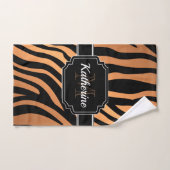 Golden Zebra Print Bad Handdoek (Handdoek)