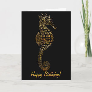 Golden ZEE HORSE Funny Birthday Kaart Series