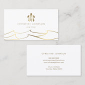 golden zee turtle visitekaartje oceaangolven (Voorkant / Achterkant)