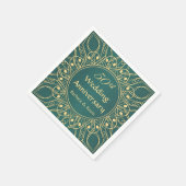 Golden zwemmen 50th Wedding Jubileum Servetten (Hoek)