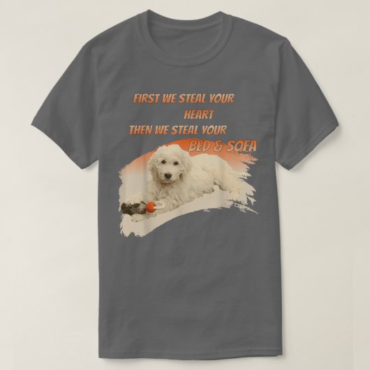 Goldendoedel en Labradoodle-hond grappig gezegde T-shirt (Design voorkant)