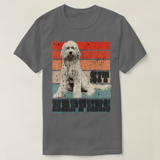 Goldendoedel en Labradoodle-hond grappig gezegde T-shirt (Design voorkant)