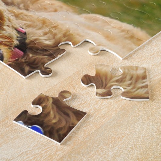 Goldendoedel met Ball Legpuzzel (Zijkant)