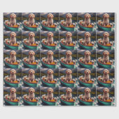 Goldendoedel op een peddel: Een Schilderachtig avo Cadeaupapier (Vlak)