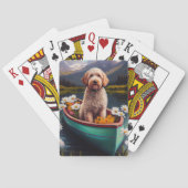 Goldendoedel op een peddel: Een Schilderachtig avo Pokerkaarten (Achterkant)