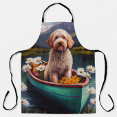 Goldendoedel op een peddel: Een Schilderachtig avo Schort (Voorkant)