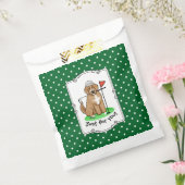 Goldendoedle Dog Play Golf (Red whmk2) Cute Fun Bedankzakje (Gezegeld)