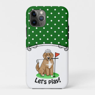 Goldendoedle Dog Play Golf (Red whmk2) Cute Fun Case-Mate iPhone Case