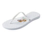 Goldendoedle Dog Play Golf (Red whmk2) Cute Fun Teenslippers (Schuin)