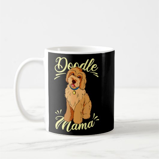 Goldendoedle Dood Doodle Dog Golden Doodl Koffiemok (Links)