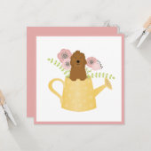 Goldendoedle in Watering Can Kaart (Voorkant / Achterkant in situ)