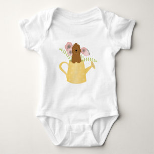 Goldendoedle in Watering Can Romper