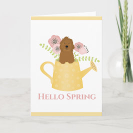 Goldendoedle in Watering Can Yellow Kaart