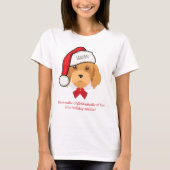 Goldendoedle Kerstmis T-Shirt (Voorkant)