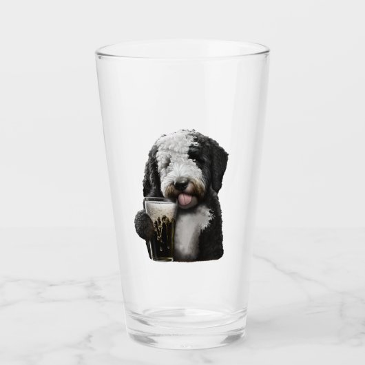 Goldendoedle, Labradoedle, grappig cadeau Glas (Voorkant)