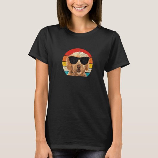 Goldendoedle Labradoodle zonnebril Funny T-shirt (Voorkant)