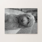 Goldendoedle Puppy in de achtertuin Legpuzzel (Horizontaal)