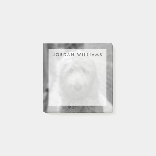 Goldendoedle Puppy in de achtertuin Post-it® Notes (Voorkant)