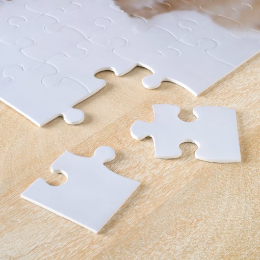 Goldendoedle Puppy met sneeuw op gezicht Legpuzzel (Zijkant)