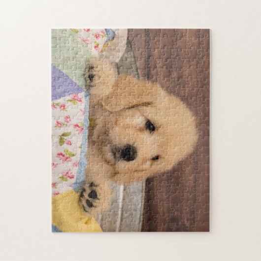 Goldendoedle puppy puzzle legpuzzel (Verticaal)