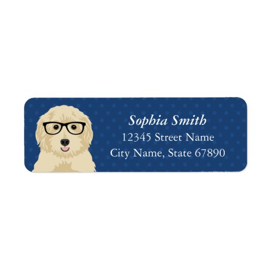 Goldendoedle Return Address Labels (Voorkant)