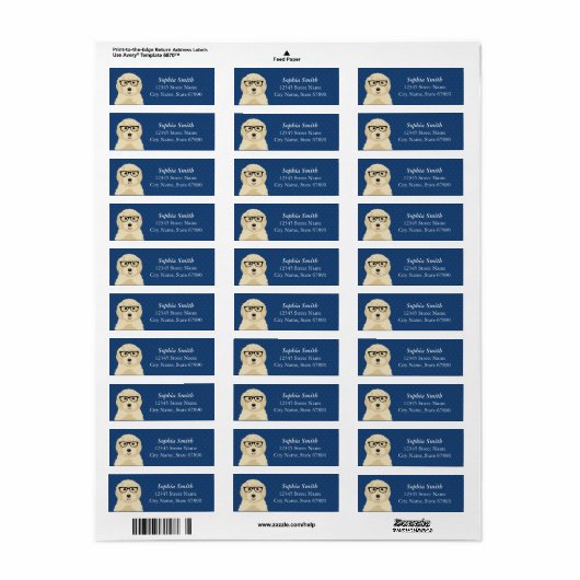 Goldendoedle Return Address Labels (Full Sheet)