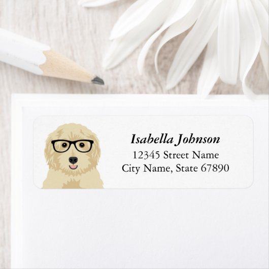 Goldendoedle Return Address Labels (Insitu)